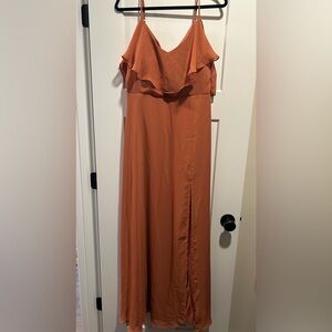 Terracotta Maxi Bridesmaid Dress